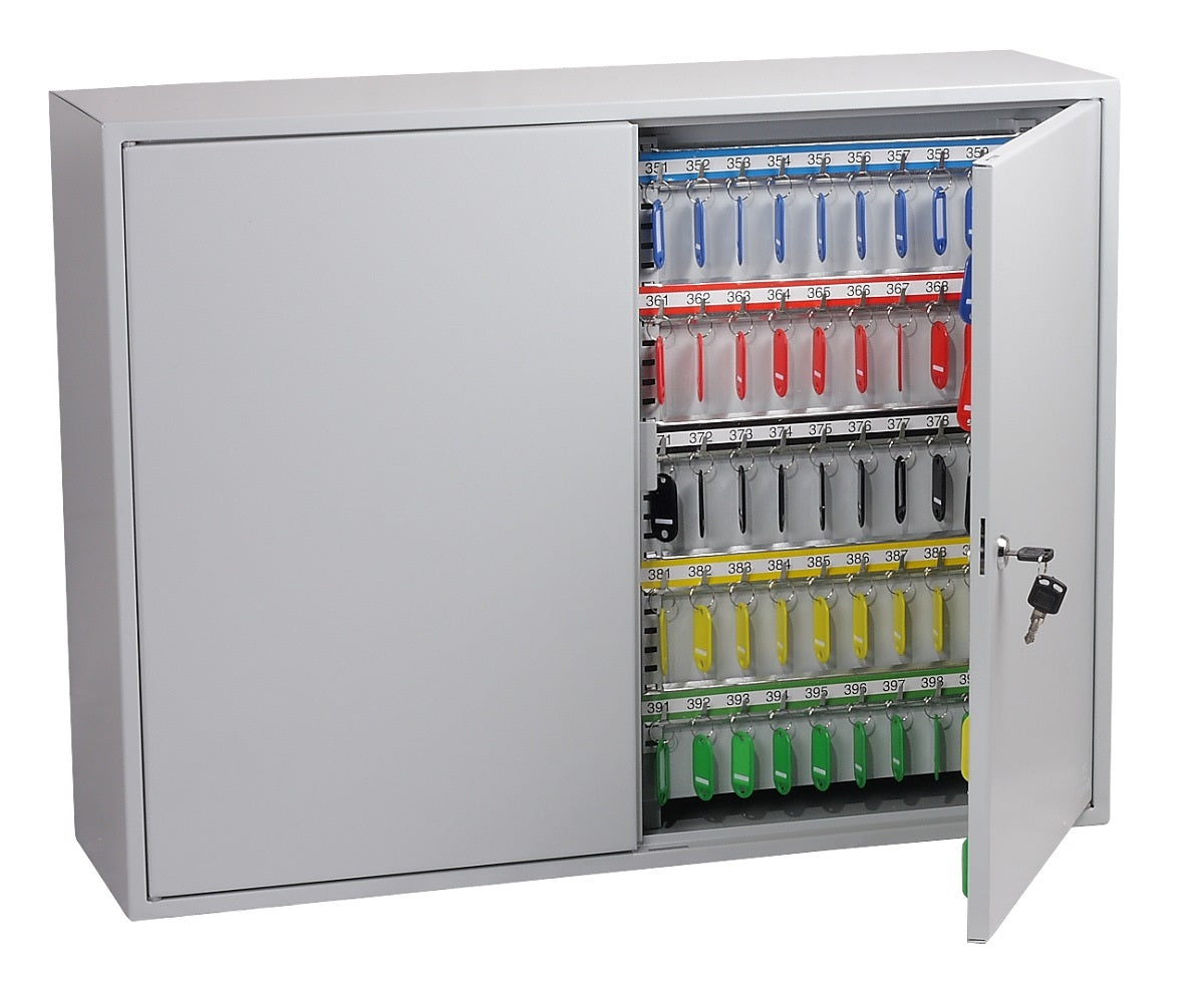 Phoenix Commercial Key Cabinet 400 Hook Key Lock Light Grey KC0606K