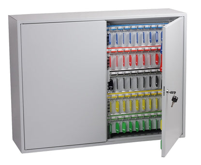 Phoenix Commercial Key Cabinet 400 Hook Key Lock Light Grey KC0606K