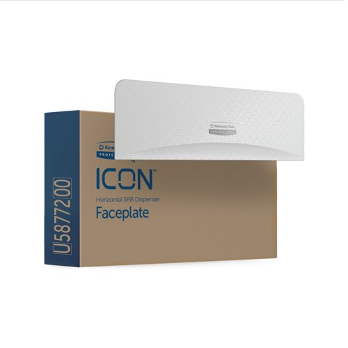 Kimberly Clark ICON Faceplate for 2 Roll Toilet Paper Disp White 58772