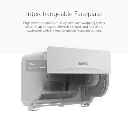 Kimberly Clark ICON Faceplate for 2 Roll Toilet Paper Disp White 58772