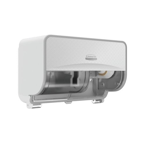 Kimberly Clark ICON 2 Roll Toilet Paper Dispenser White Mosaic 53945
