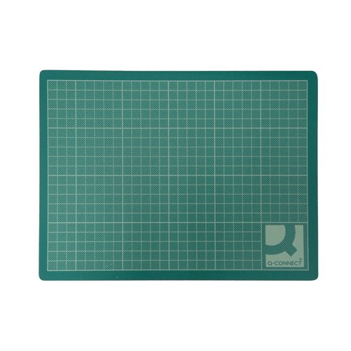 Q-Connect Cutting Mat Non-Slip PVC A3 Green KF01136