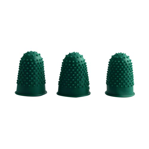 Q-Connect Thimblettes Size 0 Green (Pack of 12) KF21508