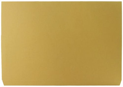 Q-Connect Document Wallet Foolscap Yellow (Pack of 50) KF23017