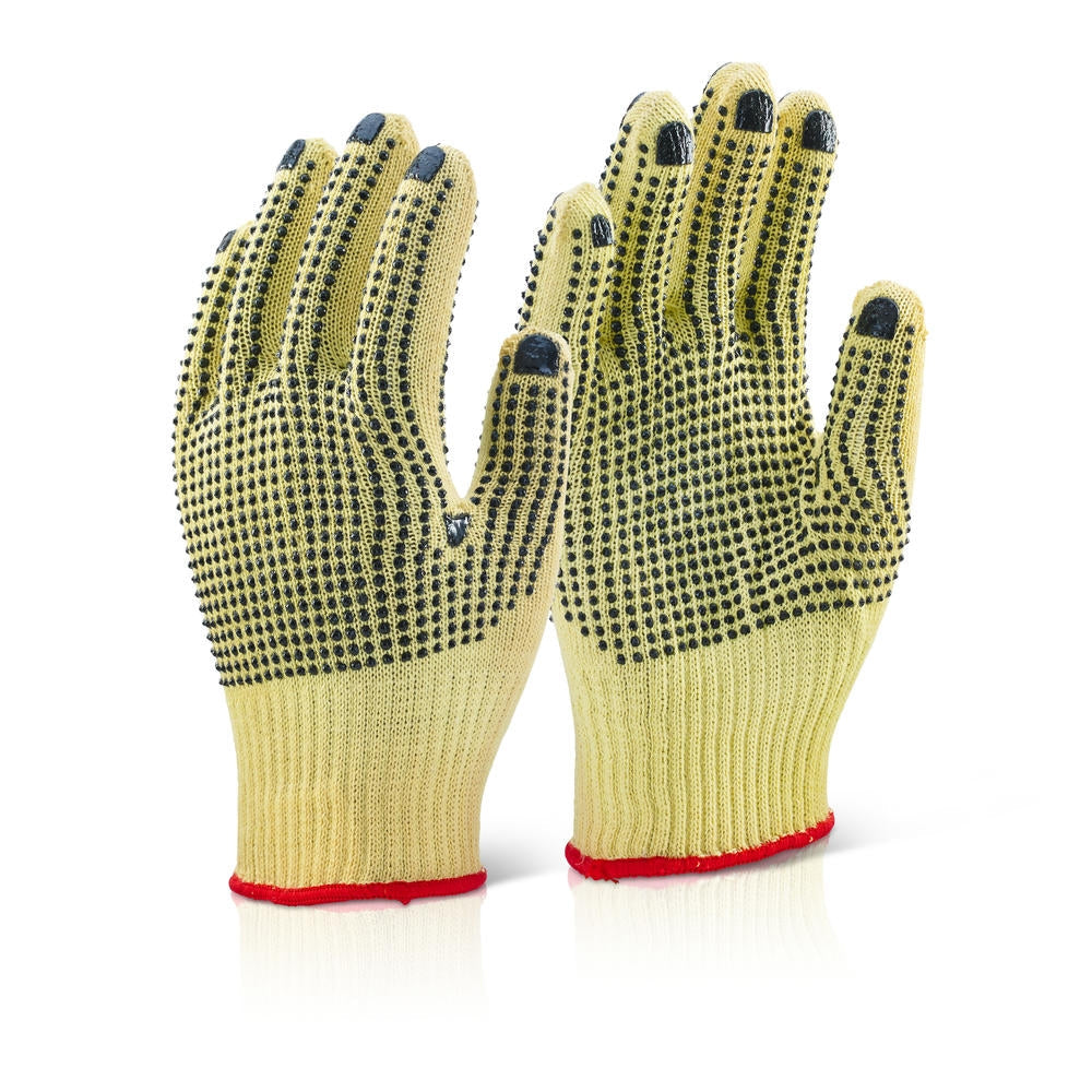 Beeswift Kutstop Extra Kevlar Dotted Gloves (Pair) - UK BUSINESS SUPPLIES