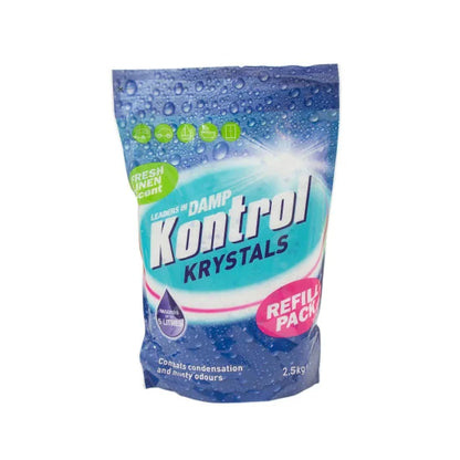 Kontrol Refill Moisture Trap Damp Mould Absorber Krystals Economic Pack 2.5kg | 2 x 2.5kg Bundle