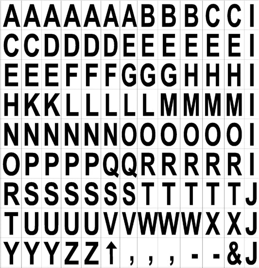 Bi Office Magnetic Letters Black/Red KT2220