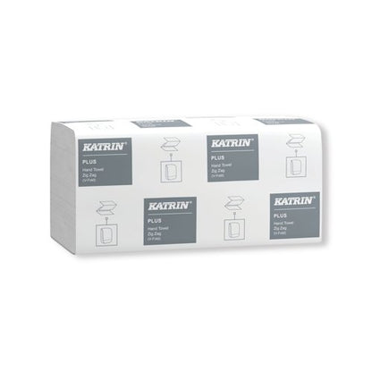 Katrin Plus Hand Towels V-Fold 1-Ply 300 Sheets (Pack of 6000) 83114