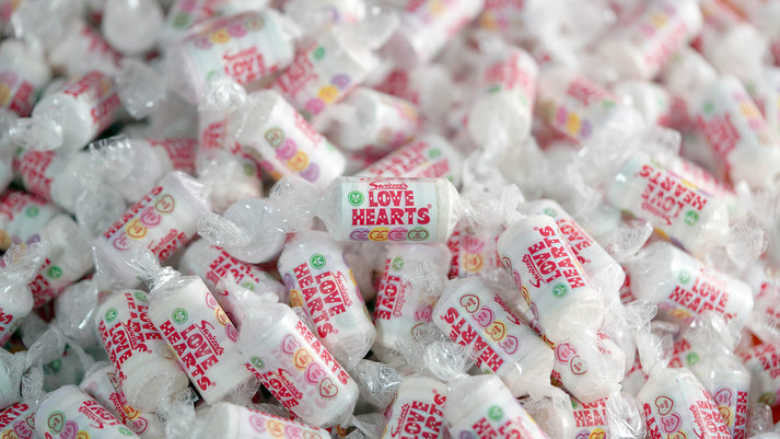 Swizzels Love Hearts Mini Rolls 3kg Bag | Party Treats | Party Favours | Promotion Goods | Approx 250 Rolls
