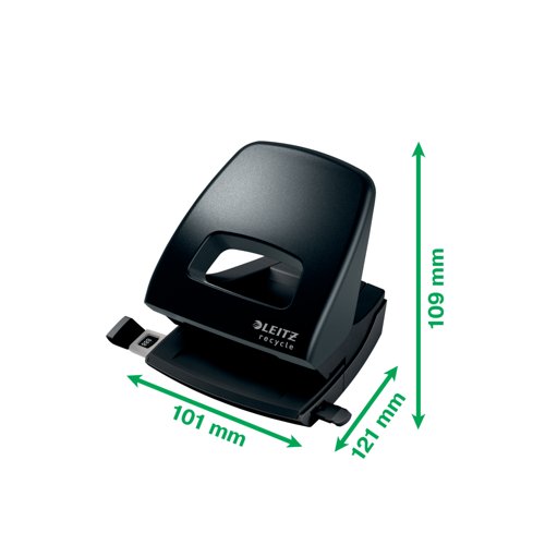 Leitz Hole Punch NeXXt Recycle 30 Sheet Black 50030095