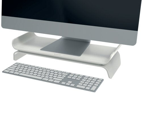 Leitz Ergo Monitor Stand Height Adjustable Light Grey 65040085