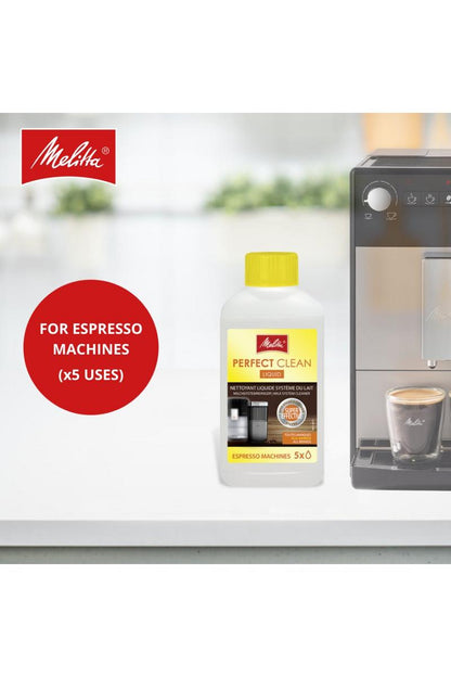 Melitta 202034 Perfect Clean Espresso Machines Milk System Cleaner 250ml - UK BUSINESS SUPPLIES