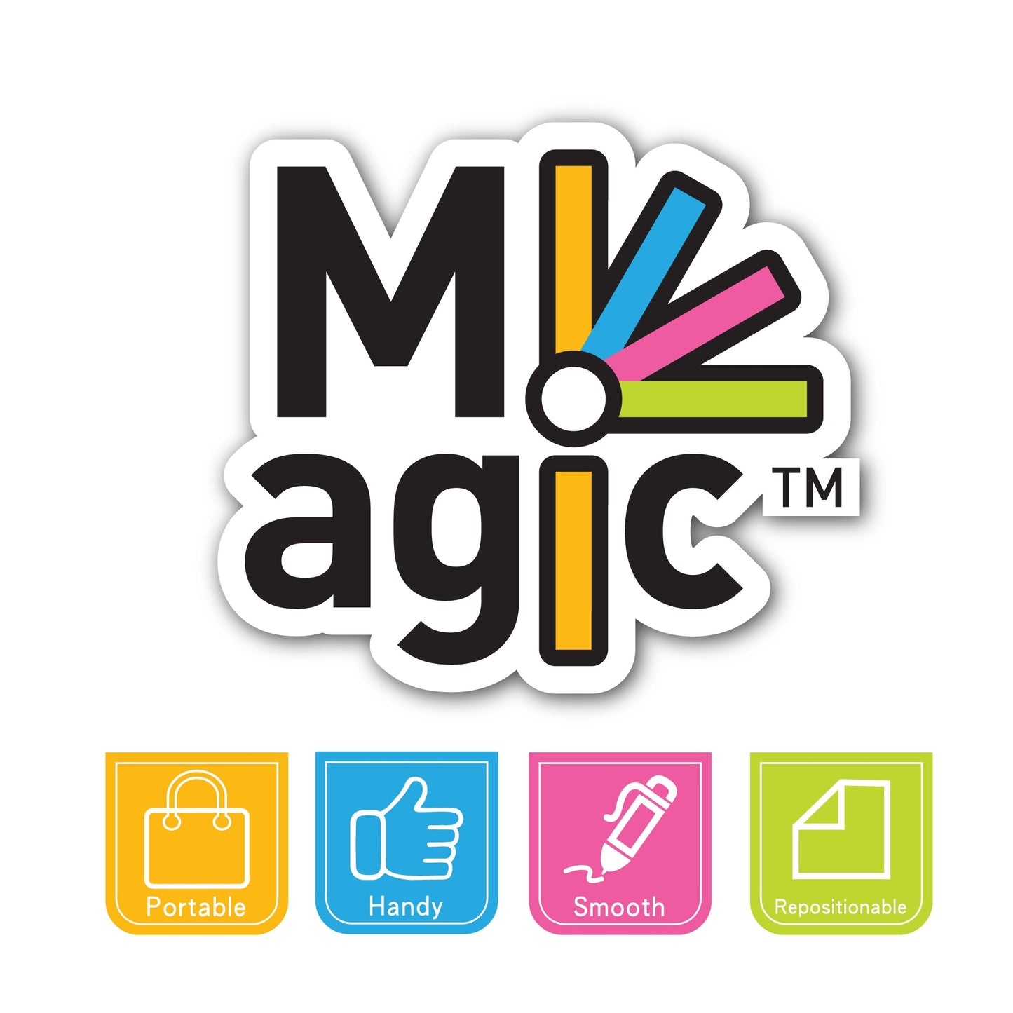 ValueX Magic Cube Step Notes 150 Sheets Neon Colours 21423