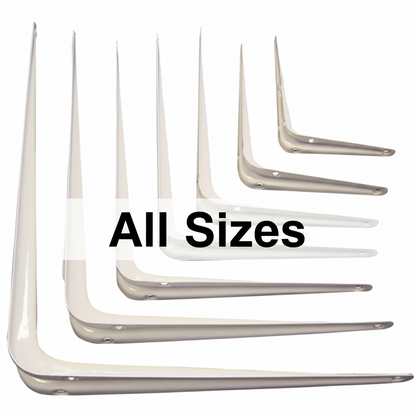 Fixtures London Shelf Brackets | 10 Pack | White | All Sizes