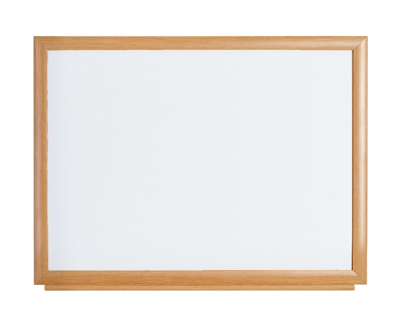 Bi-Office Earth-It Non Magnetic Melamine Whiteboard Oak Wood Frame 1200x900mm - MB14002318