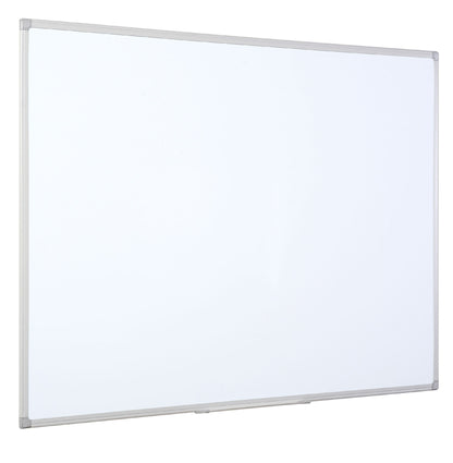 Bi-Office Maya Non Magnetic Melamine Whiteboard Grey Plastic Frame 1200x900mm - MB1412186