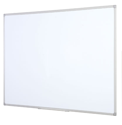 Bi-Office Maya Non Magnetic Melamine Whiteboard Grey Plastic Frame 1200x900mm - MB1412186