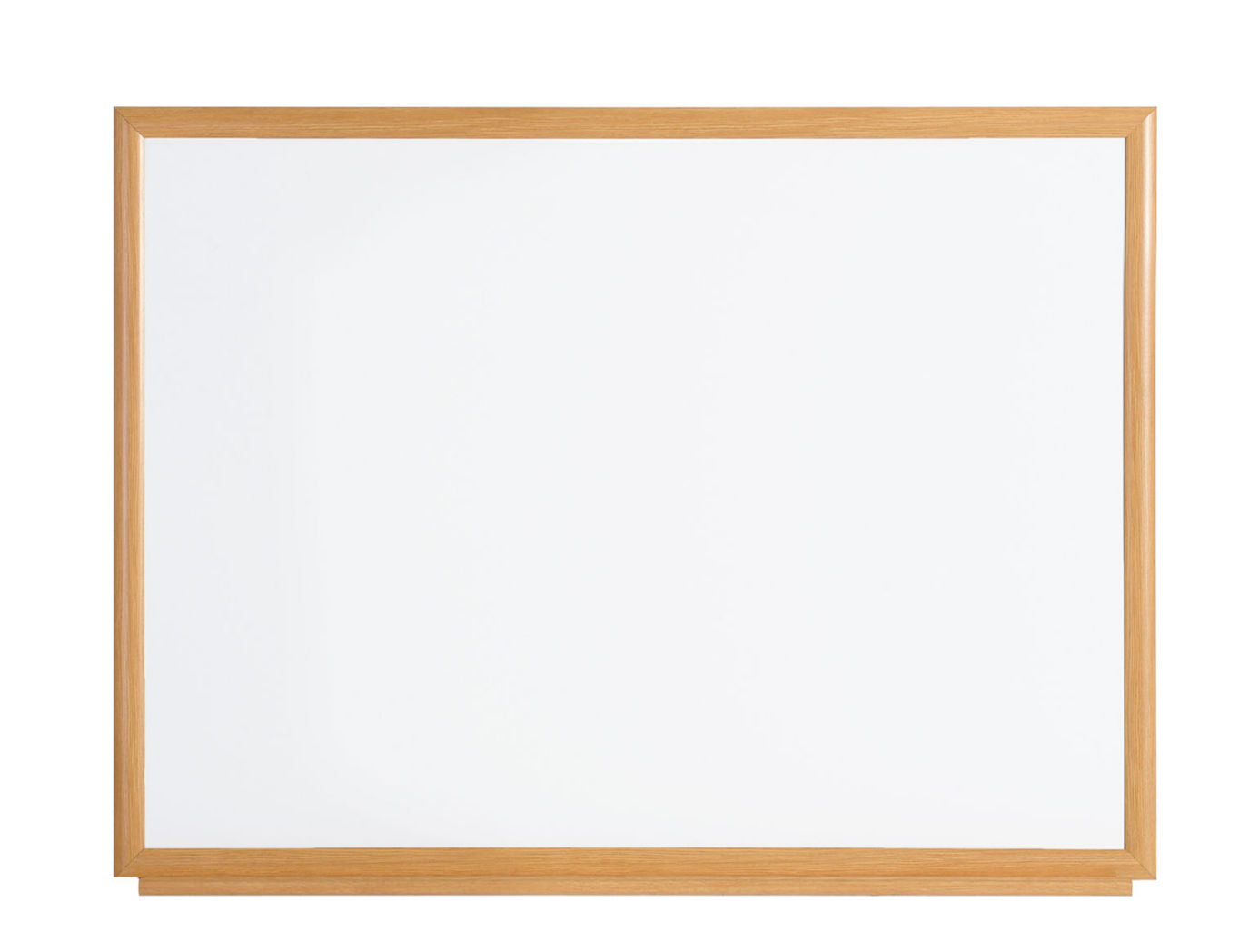 Bi-Office Earth-It Non Magnetic Melamine Whiteboard Oak Wood Frame 1800x1200mm - MB85002319