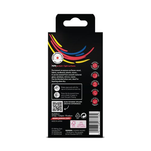 Posca 5M Paint Markers Medium Assorted (Pack of 4) 153544133