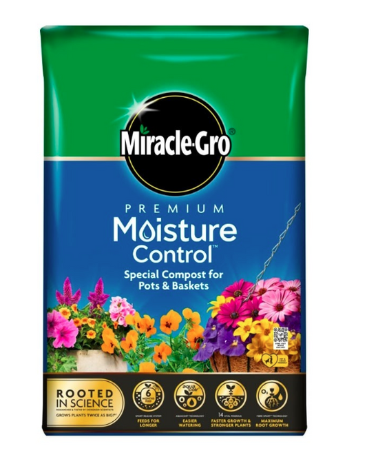 Miracle Gro Premium Moisture Control Potting Compost 10L