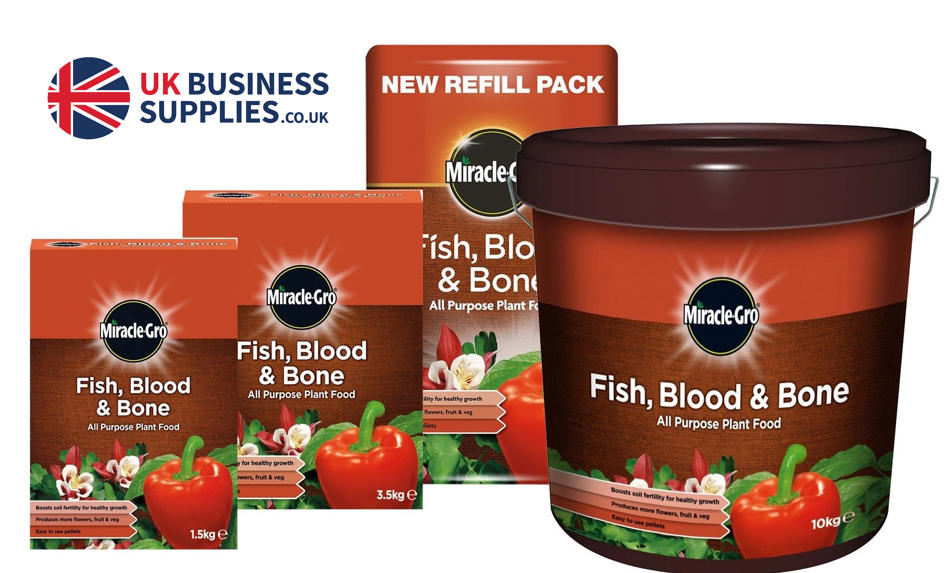 Miracle-Gro Fish, Blood & Bone All Purpose Plant Food 1.5kg - UK BUSINESS SUPPLIES