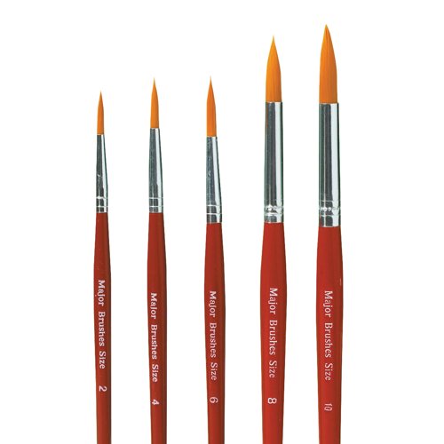 Major Brushes Artists Synthetic Sable Paint Brushes (Pack of 50) AR03010