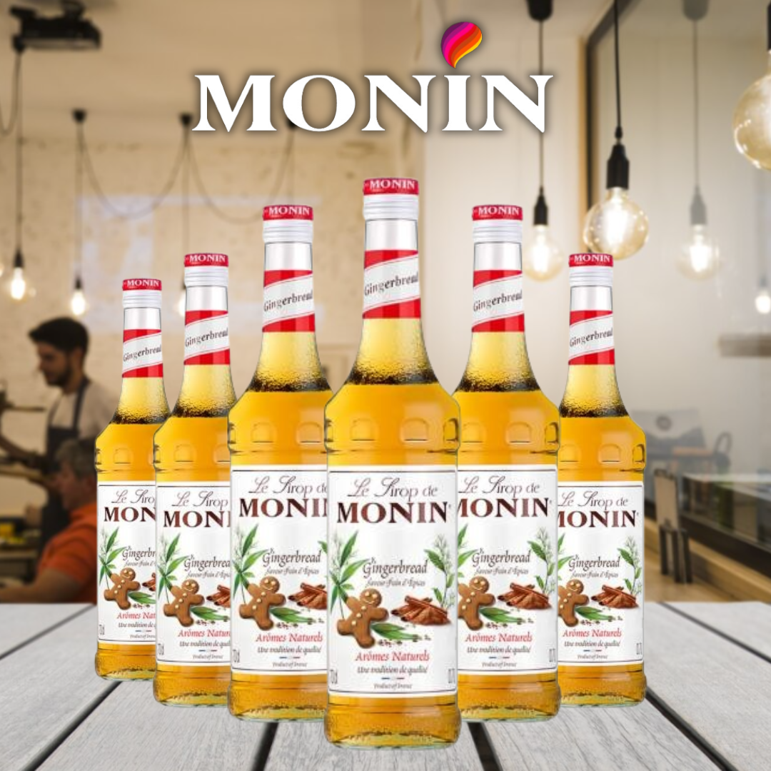 MONIN Gingerbread Cocktail Syrup 700ml (Glass Bottle)