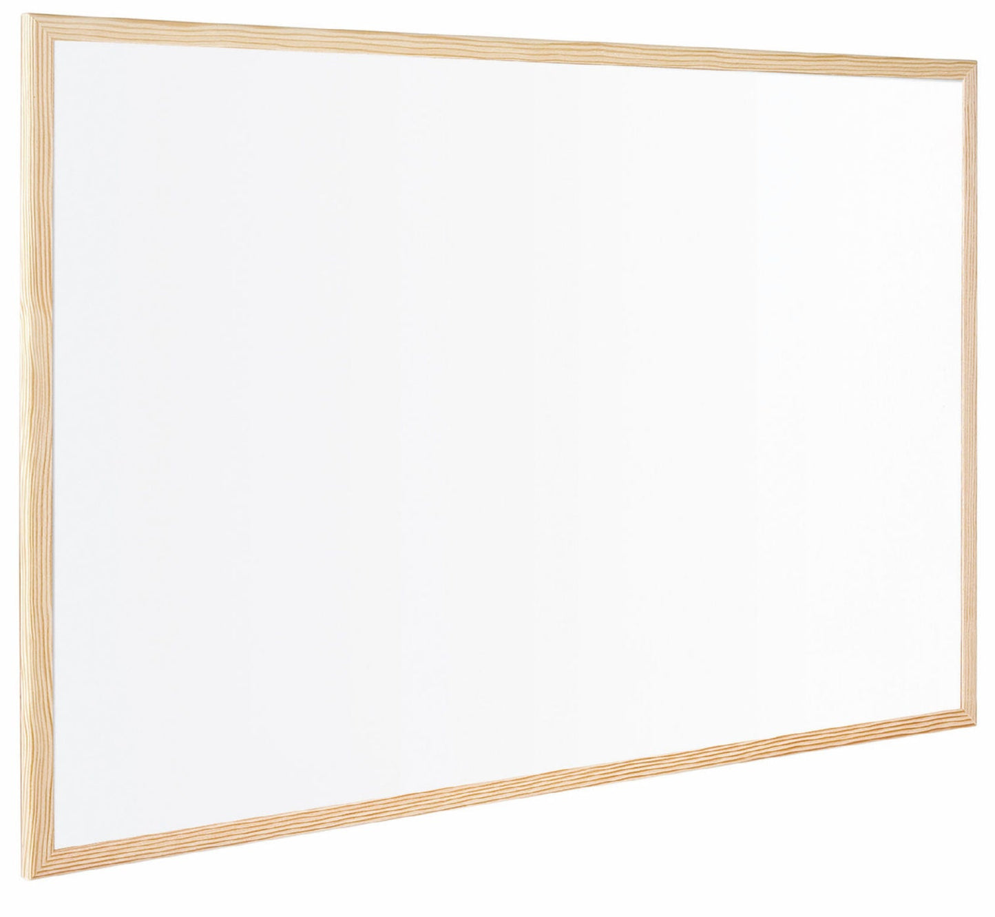 Bi-Office Non Magnetic Melamine Whiteboard Pine Wood Frame 900x600mm - MP07001010
