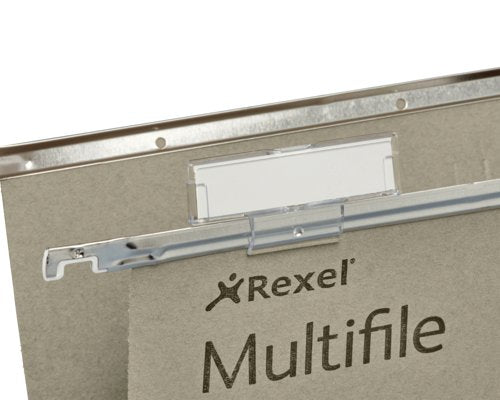 Rexel Multifile Suspension File V Base 15mm Foolscap Green (Pack of 50) 78008