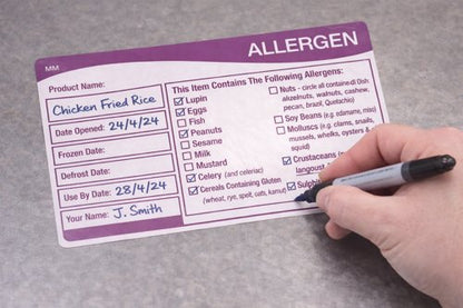 MyCafe Use By Shelf Life Allergen Label 51x101mm Pack of 1000 MYC10628