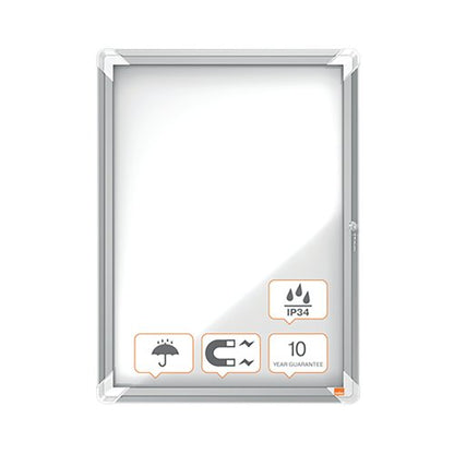 Nobo Premium Plus Outdoor Magnetic Lockable Notice Board 494x667x45mm 4xA4 1902577