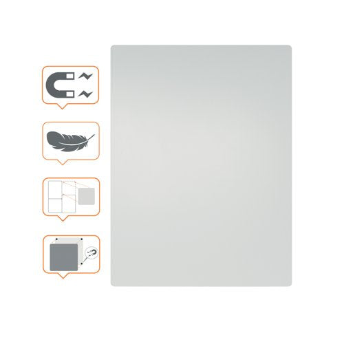 Nobo Frameless Magnetic Modular Whiteboard 600x450mm 1915656
