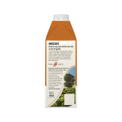 Nescafe Iced Caramel Latte Ready To Drink 750ml (Pack of 6) 12626386