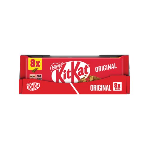 Nestle KitKat 2 Finger Milk Chocolate Bar Pack of 8 12602051