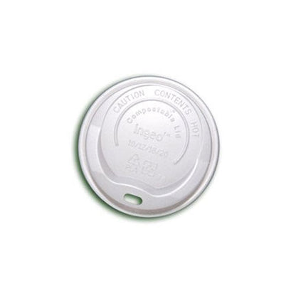Belgravia Disposables 8oz Biodegradable Sip Through White Lids (50's) - UK BUSINESS SUPPLIES