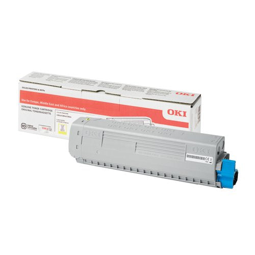 Oki C824 5K Toner Cartridge Yellow 47095701