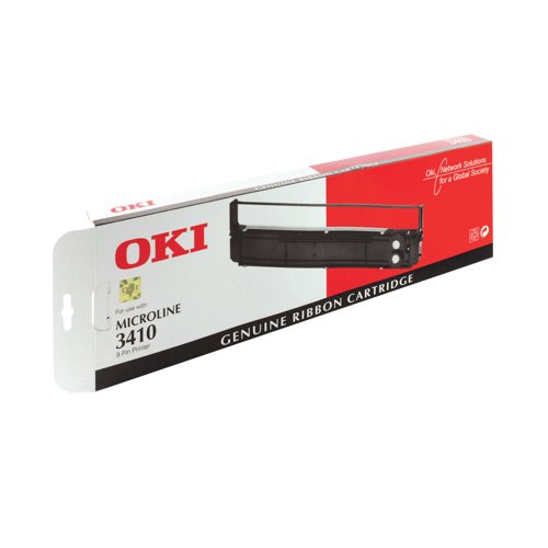 Oki Microline 3410 Fabric Ribbon Black 09002308