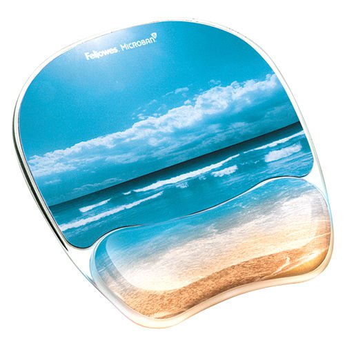 Fellowes Sandy Beach Mousepad Wrist Support 9179301
