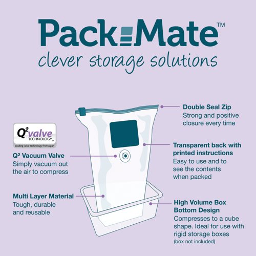 Packmate Extra Large Volume Vacuum Storage Bags (Pack of 2) C40266-GRE