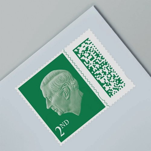 Royal Mail Second Class Postage Stamp Sheet (Pack of 50) BBS2