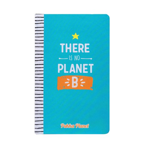 Pukka Planet Notepad No Planet B Soft Cover Blue 9703-SPP