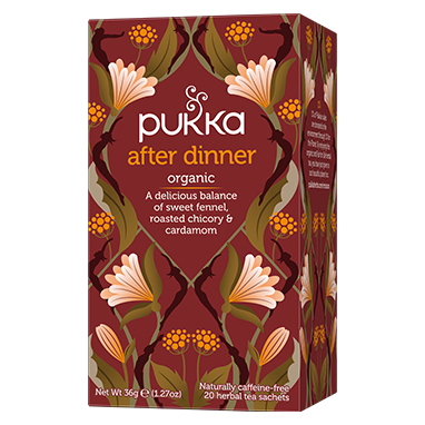 Pukka Tea After Dinner Individually Wrapped Enveloped Tea 20's {Caffeine Free}