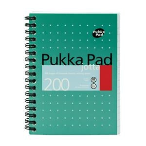 Pukka Pads Jotta Notebook Wirebound Perforated Ruled 200pp 80gsm A6 Ref JM036 [Pack 3]