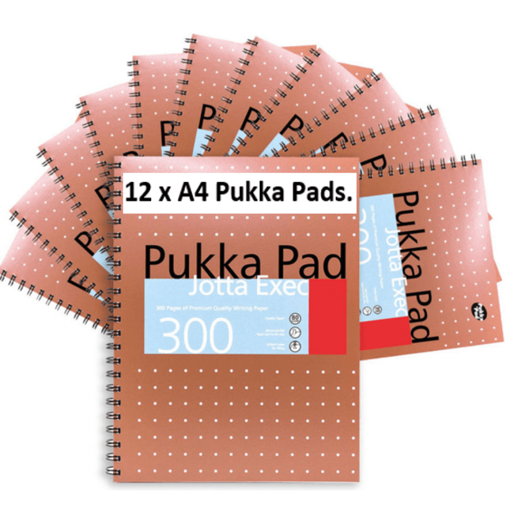 Pukka Pads Copper Jotta Exec A4 Notebook - Pack of 3 Pads