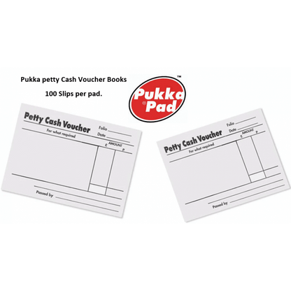 Pukka Pads Petty Cash Pad 100 Leaves 88x138mm White (Pack of 10) 103 1569 - UK BUSINESS SUPPLIES