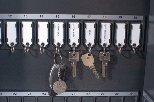 Pavo Magnettag Steel Key Cabinet 50 Key Capacity Dark Grey DF77701