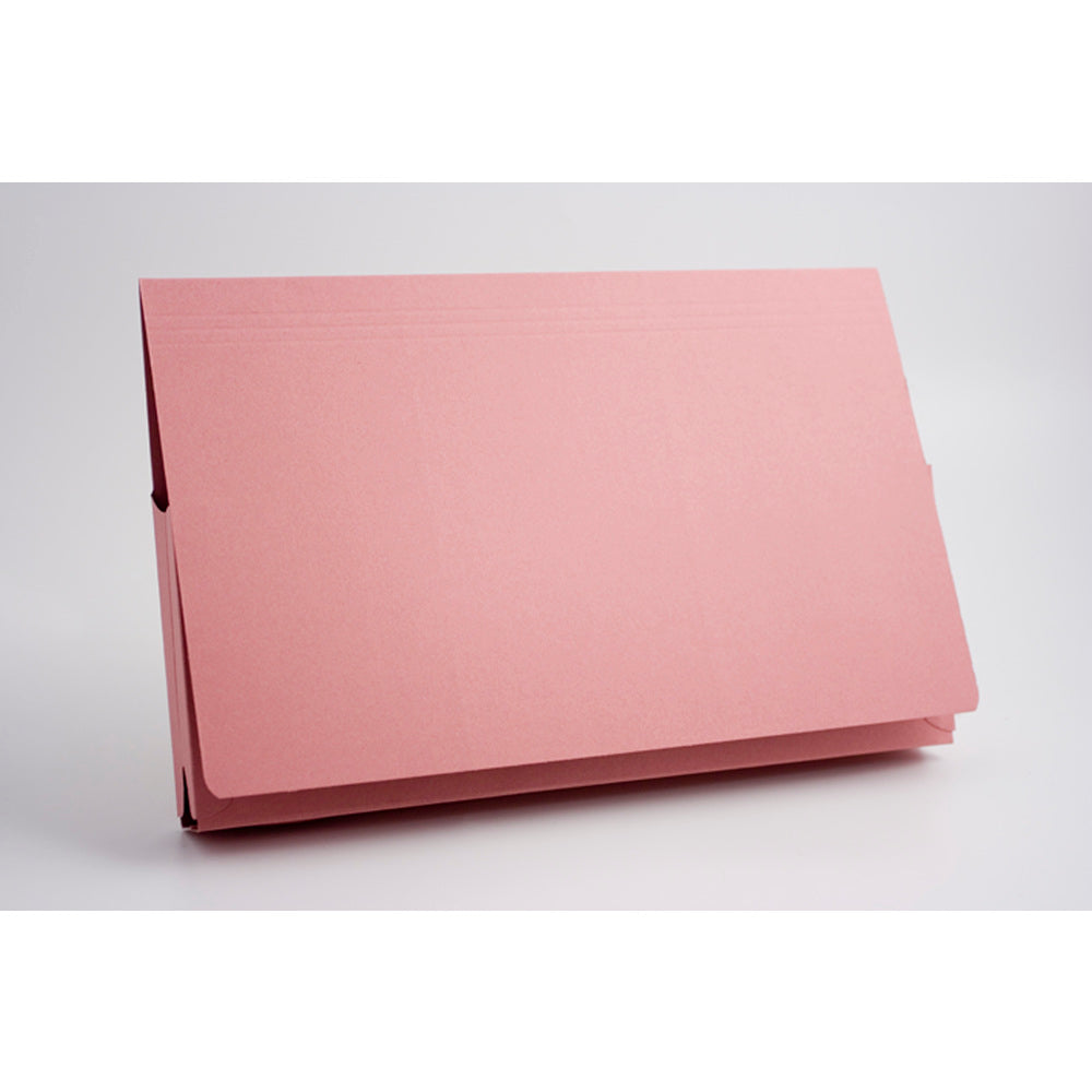 Guildhall Document Wallet Manilla Full Flap Foolscap 315gsm Pink (Pack 50) - PW2-PNKZ