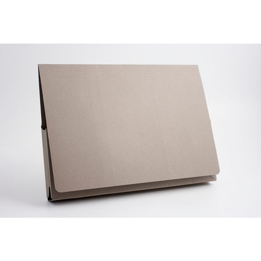 Guildhall Legal Wallet Manilla 356x254mm Full Flap 315gsm Grey (Pack 50) - PW3-GRYZ