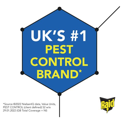Raid Ant and Cockroach Killer Aerosol 300ml Pack of 6 97734