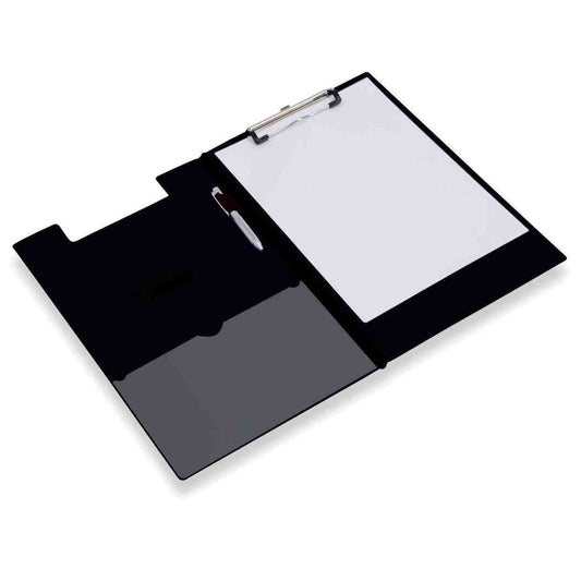Rapesco Foldover Clipboard Foolscap Black VFDCB0L3